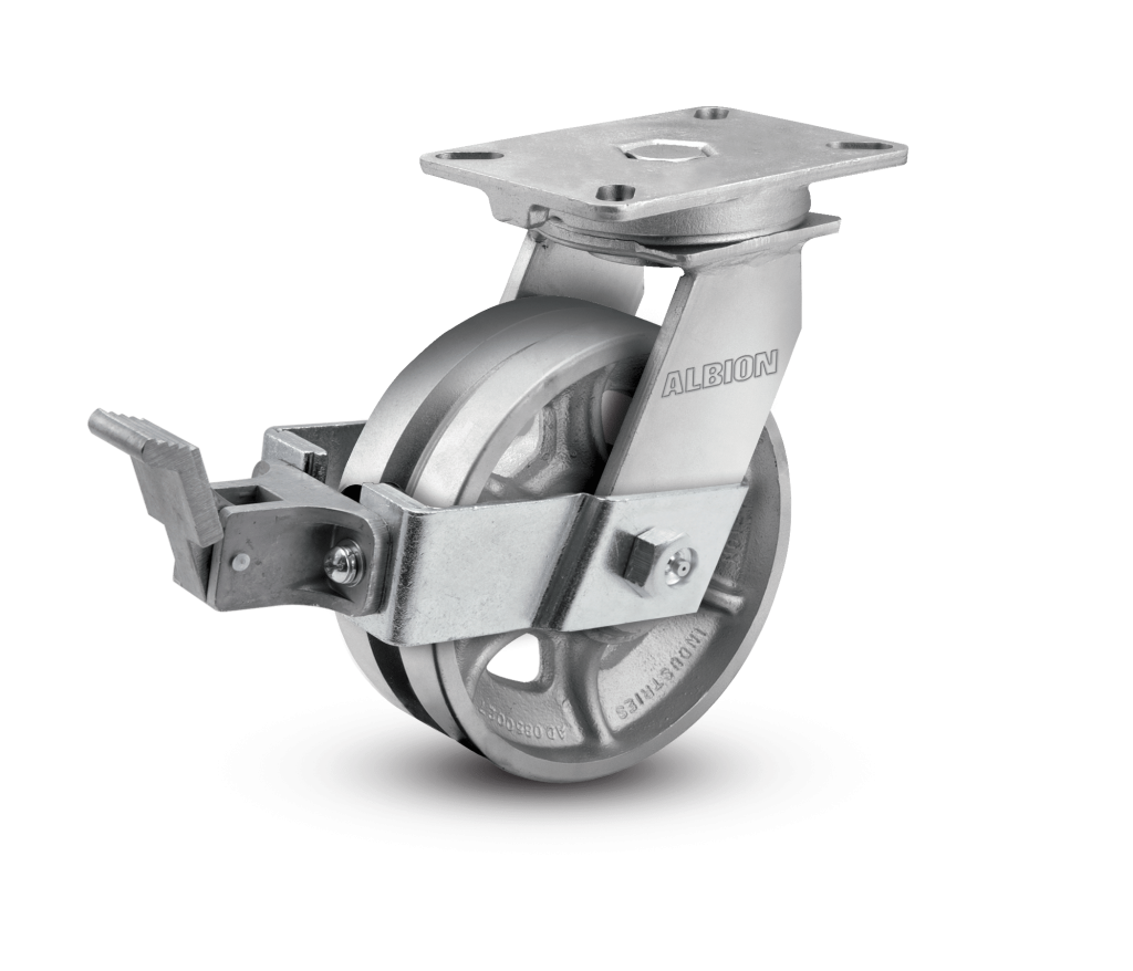 10-cast-iron-v-groove-swivel-caster-w-brake-the-caster-guy