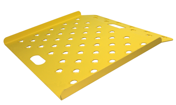 Punched Deck 26" x 18" Safety Yellow
